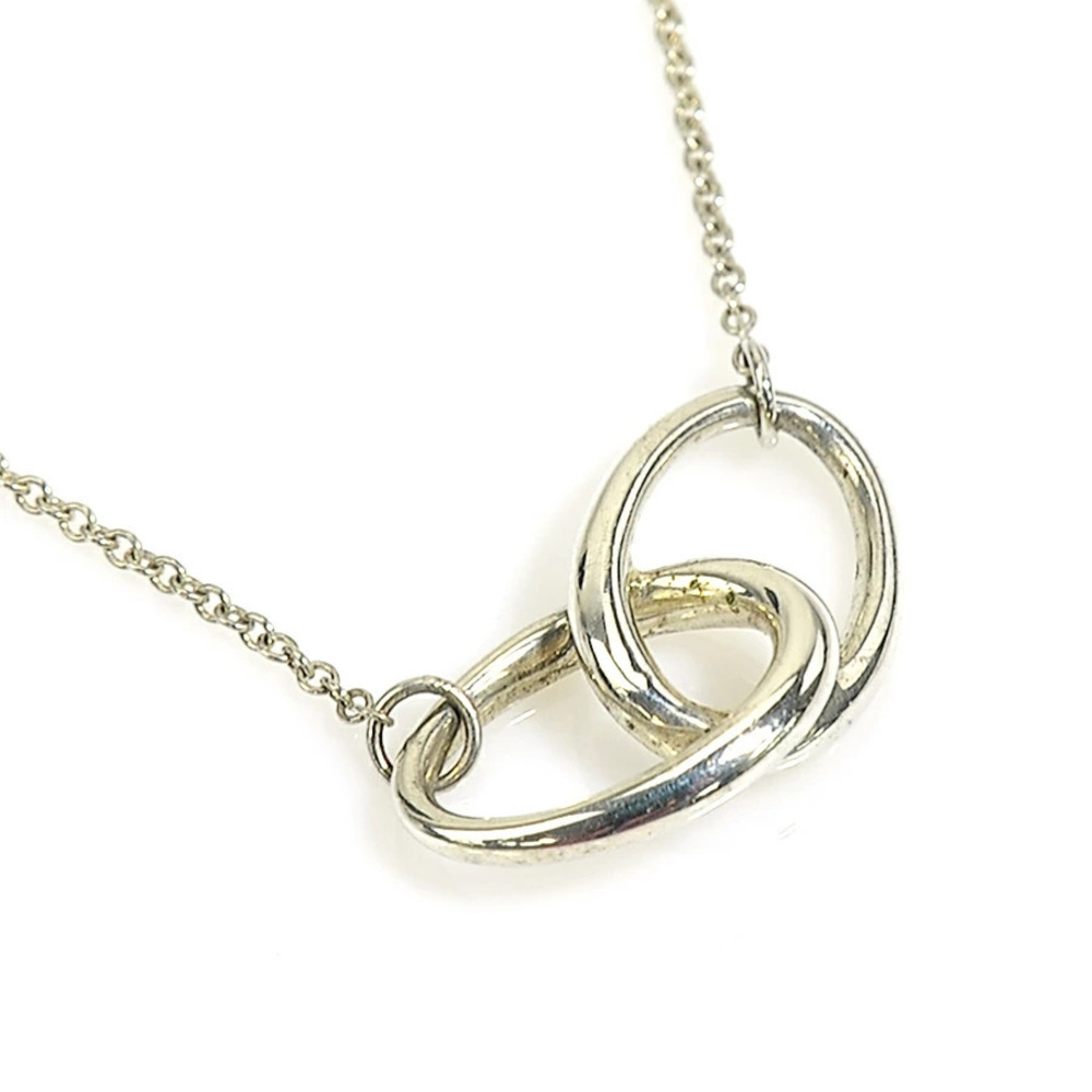 Tiffany Co Double Loop Necklace Sterling Silver
